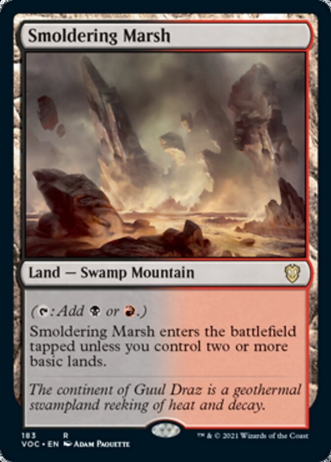 Smoldering Marsh [Innistrad: Crimson Vow Commander] - Card Brawlers