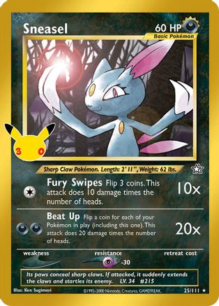 Sneasel (025/null) - Holofoil [ME 30th Celebration Classic Collection] - Card Brawlers