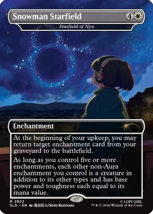 Snowman Starfield - Starfield of Nyx (SLD-2822) - Secret Lair Drop Series Foil - Card Brawlers