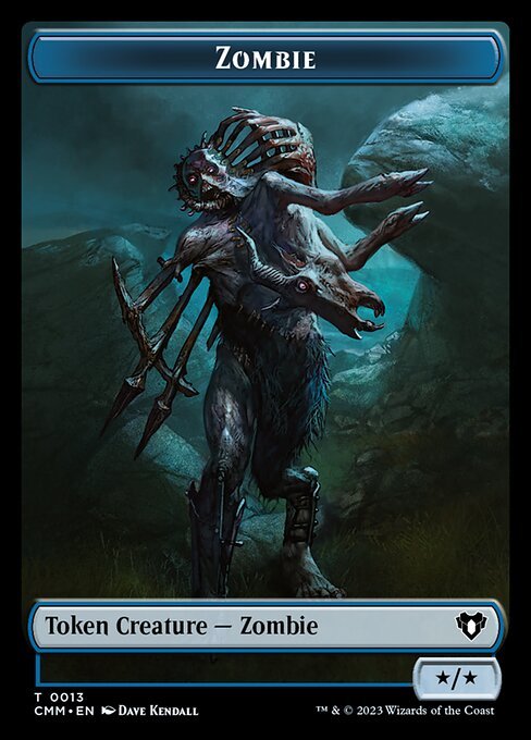 Soldier // Zombie (0013) Double - Sided Token [Commander Masters Tokens] - Card Brawlers