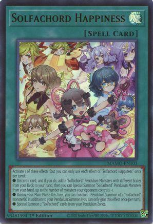 Solfachord Happiness (MAMO-EN103) - Magnificent Monsters 1st Edition - Card Brawlers