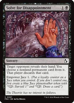 Solve for Disappointment (FRA-067) - Reality Fracture Foil - Card Brawlers