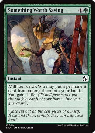 Something Worth Saving (FRA-114) - Reality Fracture Foil - Card Brawlers