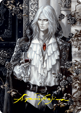 Sorin the Mirthless 2 Art Card (Gold - Stamped Signature) [Innistrad: Crimson Vow Art Series] - Card Brawlers