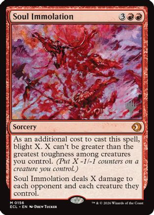 Soul Immolation (PPECL-156) - Promo Pack: Lorwyn Eclipsed Foil - Card Brawlers