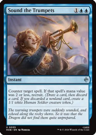 Sound the Trumpets (HOB-055) - The Hobbit Foil - Card Brawlers