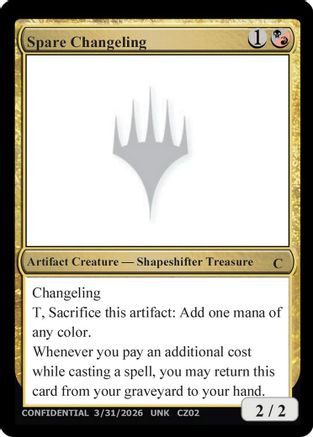 Spare Changeling (UNK-) - Un-Known Event Playtest Cards - Card Brawlers