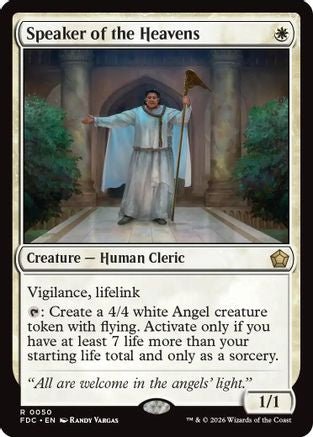 Speaker of the Heavens (FDC-050) - Commander: Foundations - Card Brawlers