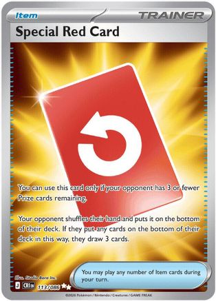 Special Red Card (113/086) - Holofoil [ME04 Chaos Rising] - Card Brawlers