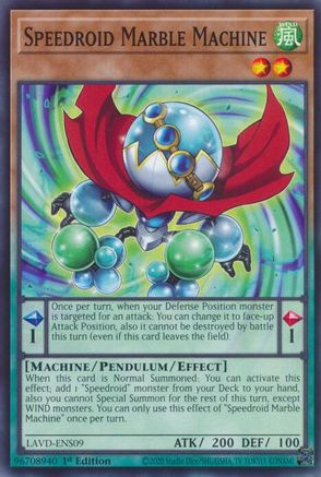 Speedroid Marble Machine (LAVD-ENS09) - Legendary Arc-V Decks 1st Edition - Card Brawlers