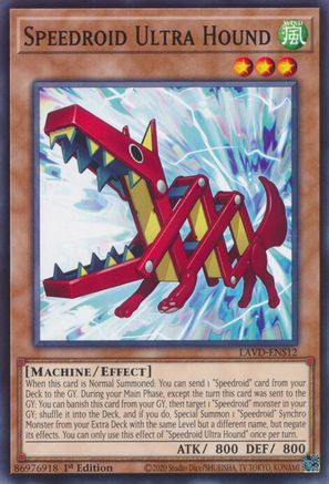 Speedroid Ultra Hound (LAVD-ENS12) - Legendary Arc-V Decks 1st Edition - Card Brawlers