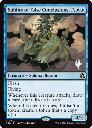 Sphinx of False Conclusions (PPFRA-040) - Promo Pack: Reality Fracture - Card Brawlers