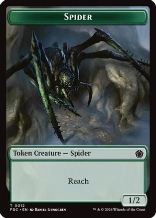 Spider // Beast Double-Sided Token (FDC-12 // 10) - Commander: Foundations - Card Brawlers