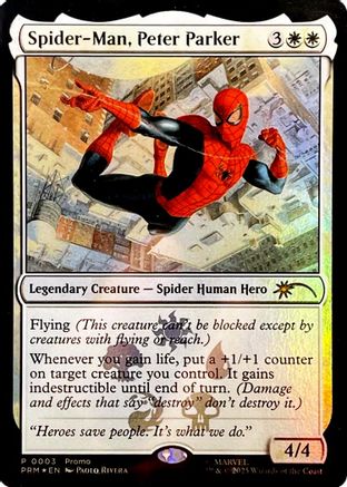 Spider-Man, Peter Parker (UMP-003) - Unique and Miscellaneous Promos Foil - Card Brawlers