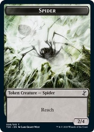 Spider Token (TSR-006) - Time Spiral: Remastered - Card Brawlers