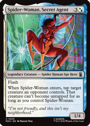 Spider-Woman, Secret Agent (MSH-229) - Marvel Super Heroes Foil - Card Brawlers