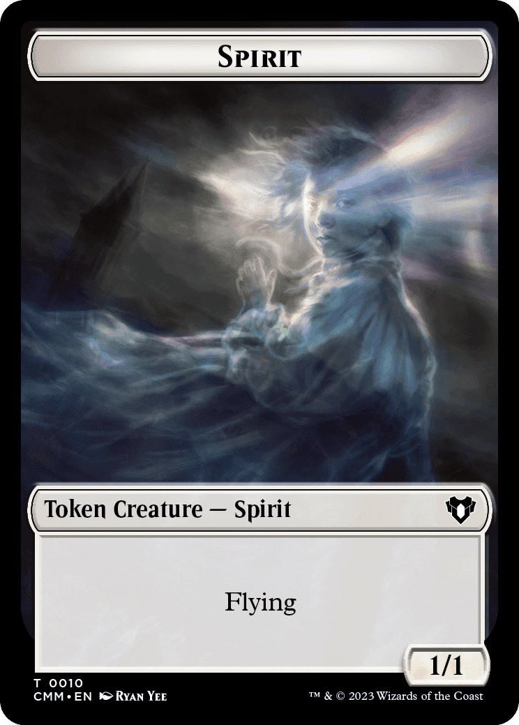 Spirit (0010) // Kor Soldier Double - Sided Token [Commander Masters Tokens] - Card Brawlers