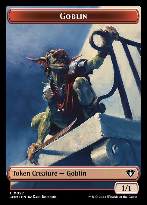 Spirit (0039) // Goblin Double - Sided Token [Commander Masters Tokens] - Card Brawlers