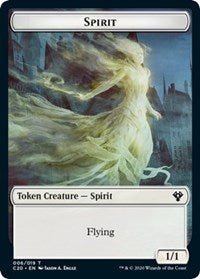 Spirit // Insect (013) Double - Sided Token [Commander 2020 Tokens] - Card Brawlers
