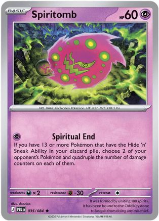 Spiritomb (035/null) - Holofoil [ME05 Pitch Black] - Card Brawlers