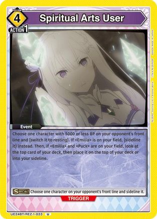 Spiritual Arts User (UE24BT/REZ-1-033) - UE24BT ReZERO Starting Life in Another World - Card Brawlers