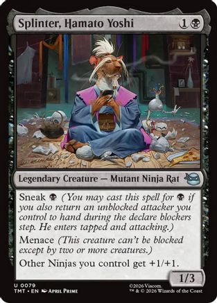 Splinter, Hamato Yoshi (TMT-079) - Teenage Mutant Ninja Turtles - Card Brawlers