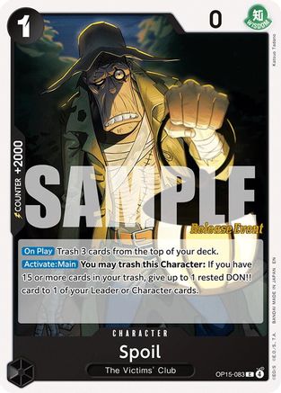Spoil (OP15-083) - Adventure on Kami's Island Release Event Cards - Card Brawlers