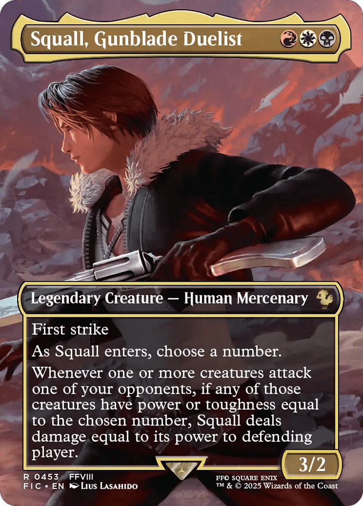 Squall, Gunblade Duelist (Borderless) [FINAL FANTASY Commander] - Card Brawlers
