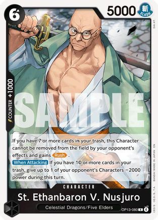St. Ethanbaron V. Nusjuro (OP13-080) - Carrying On His Will Foil - Card Brawlers