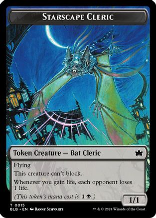 Standard Cleric // Treasure Double-Sided Token (SOS-15 // 12) - Secrets of Strixhaven Foil - Card Brawlers