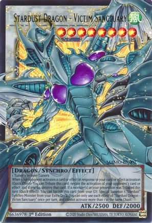 Stardust Dragon - Victim Sanctuary (Extended Art) (MAMO-EN007) - Magnificent Monsters 1st Edition - Card Brawlers