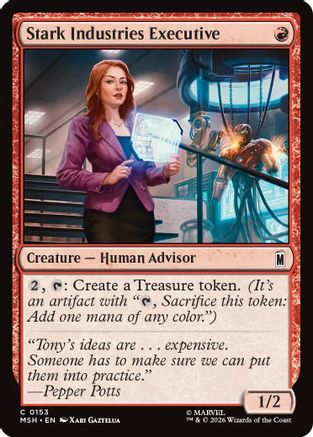 Stark Industries Executive (MSH-153) - Marvel Super Heroes Foil - Card Brawlers