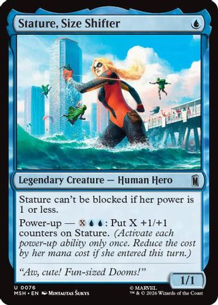 Stature, Size Shifter (MSH-076) - Marvel Super Heroes Foil - Card Brawlers