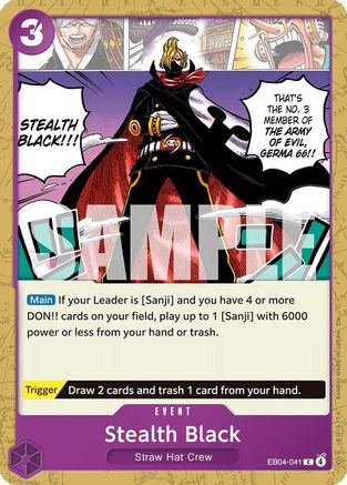 Stealth Black (EB04-041) - The Azure Sea's Seven - Card Brawlers
