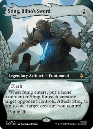 Sting, Bilbo's Sword (Showcase) (HOB-237) - The Hobbit Foil - Card Brawlers