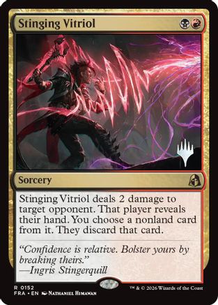 Stinging Vitriol (PPFRA-152) - Promo Pack: Reality Fracture Foil - Card Brawlers