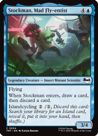 Stockman, Mad Fly-entist (TMT-054) - Teenage Mutant Ninja Turtles Foil - Card Brawlers