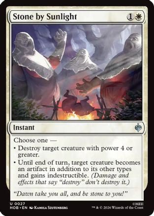 Stone by Sunlight (HOB-027) - The Hobbit Foil - Card Brawlers