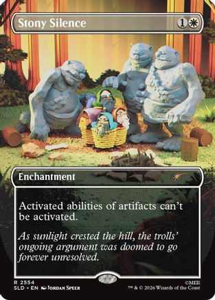 Stony Silence (SLD-2554) - Secret Lair Drop Series Foil - Card Brawlers