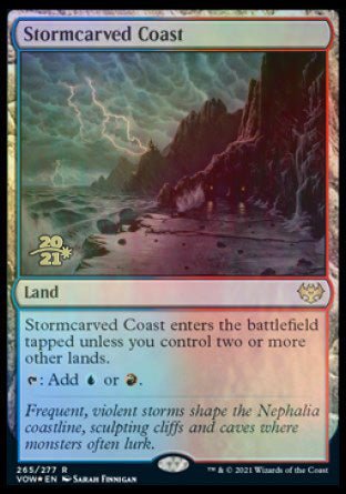Stormcarved Coast [Innistrad: Crimson Vow Prerelease Promos] - Card Brawlers