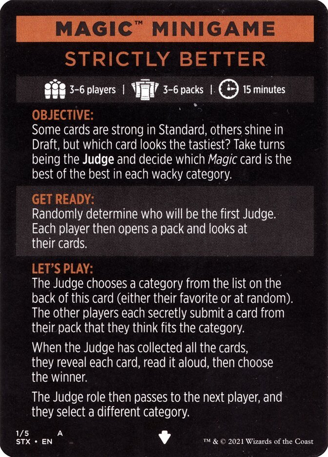 Strictly Better (Magic Minigame) [Strixhaven: School of Mages Minigame] - Card Brawlers