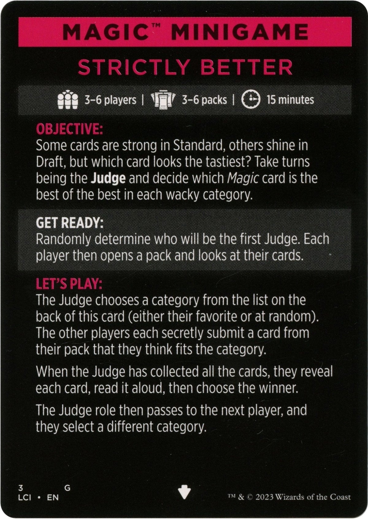 Strictly Better (Magic Minigame) [The Lost Caverns of Ixalan Minigame] - Card Brawlers