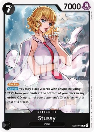 Stussy (EB03-043) - Extra Booster: One Piece Heroines Edition Foil - Card Brawlers