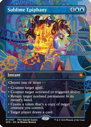 Sublime Epiphany (Borderless) (SPG-163) - Special Guests Foil - Card Brawlers
