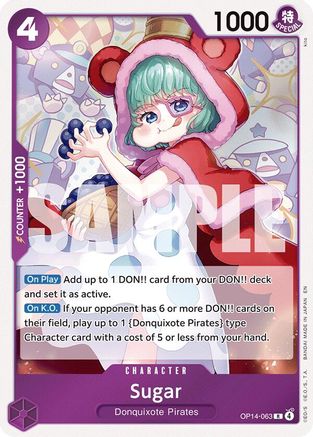 Sugar (OP14-063) - The Azure Sea's Seven Foil - Card Brawlers