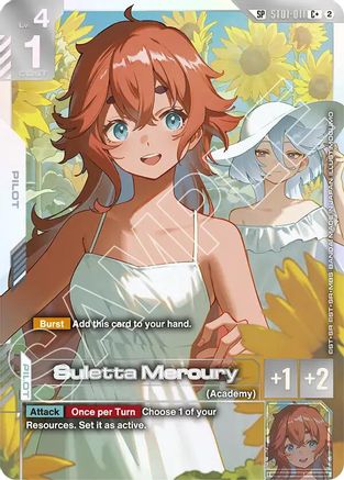 Suletta Mercury (C+) (SP) (ST01-011) - Freedom Ascension Holofoil - Card Brawlers