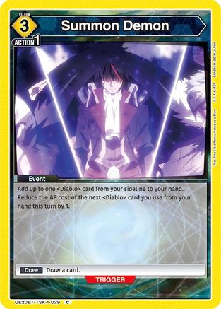 Summon Demon (UE20BT/TSK-1-029) - UE20BT That Time I Got Reincarnated as a Slime - Card Brawlers