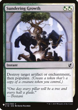 Sundering Growth (LIST-203) - The List Reprints - Card Brawlers