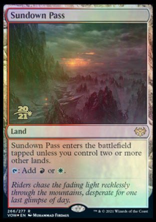 Sundown Pass [Innistrad: Crimson Vow Prerelease Promos] - Card Brawlers