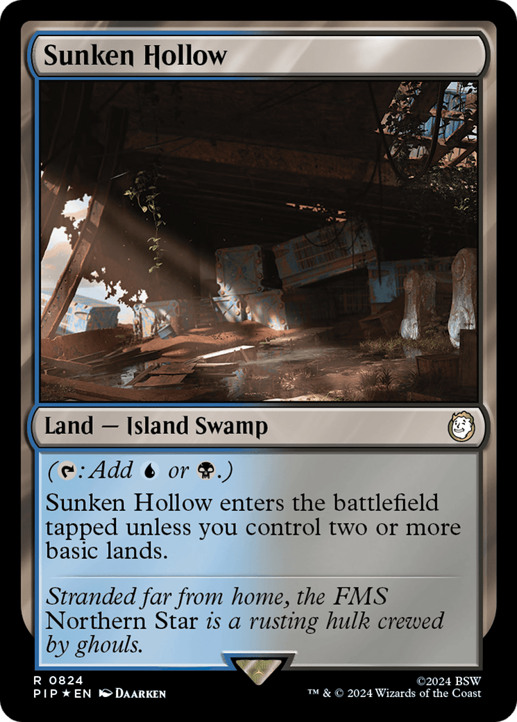 Sunken Hollow (Surge Foil) [Fallout] - Card Brawlers